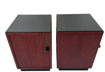 Two Art Deco Modernist Nightstands by A.H. Jansen for L.O.V. Oosterbeek, 1920s